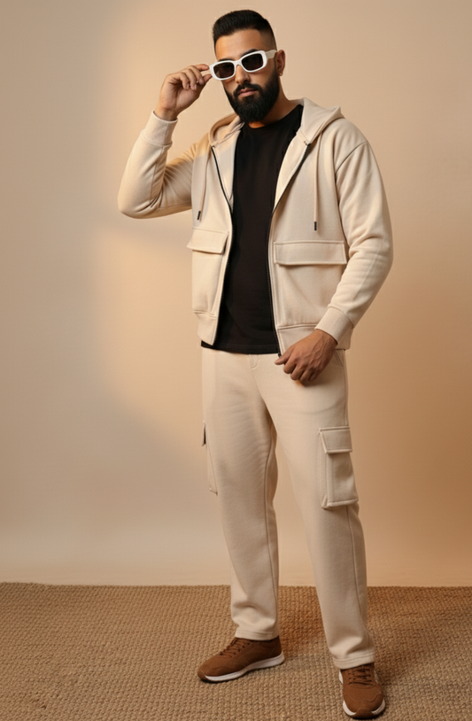 Oversized Off-White Co-ord Set