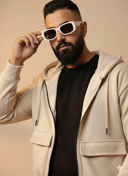 Oversized Off-White Co-ord Set