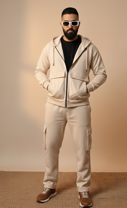 Oversized Off-White Co-ord Set